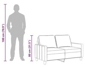 Sofa, 2-osobowa kremowa, 120 cm, tapicerowana tkaninÄ