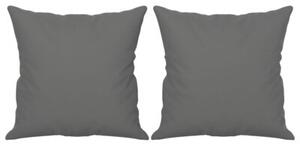 Sofa 3-osobowa z poduszkami, ciemnoszara, 180 cm, mikrofibra