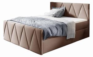 Łóżko kontynentalne Totana Lux z pojemnikiem, materacem i toperem