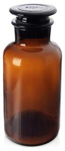 Pojemnik na żywność szklany brązowy z korkiem szeroką szyjką 500 ML