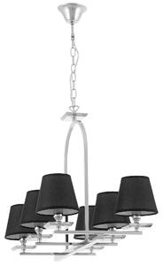 LAMPA WISZĄCA CZARNO-CHROMOWANA LIMERA W6