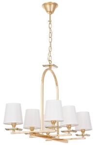 LAMPA WISZĄCA BIAŁO-ZŁOTA LIMERA W6
