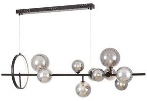 NOWOCZESNA LAMPA WISZĄCA CZARNO-DYMIONA MERIDO W9