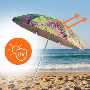 Parasol plażowy VELACO KORAL-1C Różowo-zielony