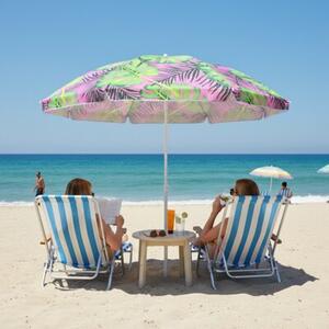Parasol plażowy VELACO KORAL-1C Różowo-zielony