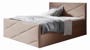 Łóżko kontynentalne Garita Lux z pojemnikiem, materacem i toperem