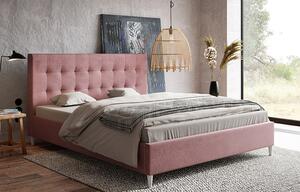 Dwuosobowe łóżko z zagłówkiem - Haven 160x200 - 36 kolorów