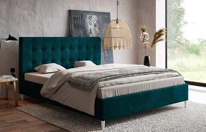 Dwuosobowe łóżko z zagłówkiem - Haven 160x200 - 36 kolorów