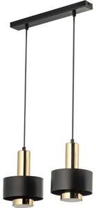 Sigma Żyrandol na lince RIF LUX 2xGX53/12W/230V czarny/złoty SI0366