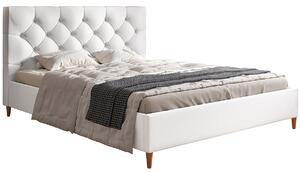 Dwuosobowe łóżko z zagłówkiem 180x200 Colette - 36 kolorów