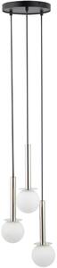 Sigma Żyrandol na lince DAISY 3xG9/12W/230V śr. 27 cm chrom błyszczący/czarny/biały SI0386