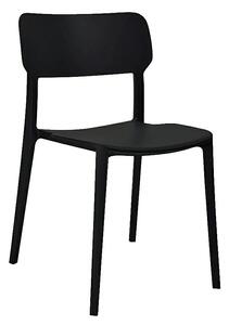 Czarne industrialne krzesło - Gatos