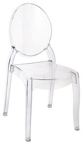 Transparentne krzesło do salonu Pax