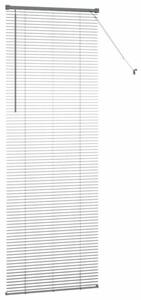 Nowoczesne żaluzje weneckie ciemnoszare z aluminium 220 x 75 cm