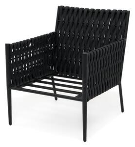 Meble ogrodowe tarasowe balkon nowoczesne aluminium 2 fotele stolik BELIZE