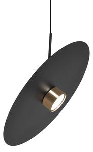 Wisząca duża czarna lampa G0-Z50