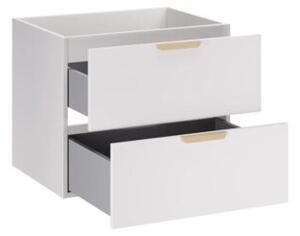 Szafka pod umywalkę ASTER WHITE 2S 60cm biały mat