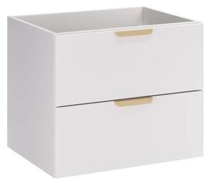Szafka pod umywalkę ASTER WHITE 2S 60cm biały mat