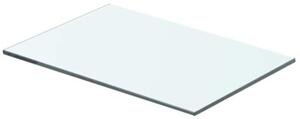Półki, 2 szt., panel z przezroczystego szkła, 40 x 20 cm