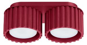 Burgundowa podwójna lampa sufitowa D0-R46