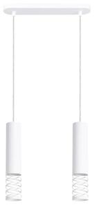 Biała dwupunktowa lampa tuba E6-D81