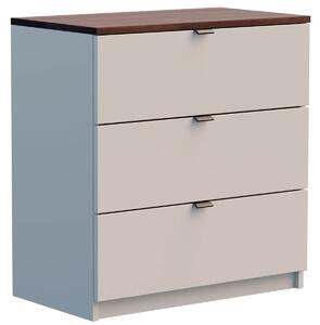 Kaszmirowa komoda z orzechowym blatem L1-K64