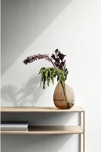 Brązowy szklany wazon Blomus Raindrop, wys. 24 cm
