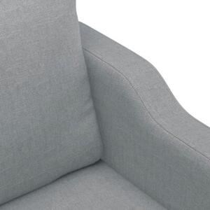 Sofa 2-osobowa, jasnoszara, 120 cm, tapicerowana tkaninÄ