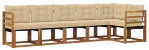 Zestaw mebli ogrodowych z litego drewna akacjowego - nowoczesny i modułowy design