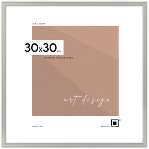 Ramka na zdjęcia 30x30 cm aluminiowa ramka srebrna do zdjęć LUCA®