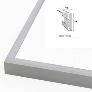 Ramka na zdjęcia 30x30 cm aluminiowa ramka srebrna do zdjęć LUCA®