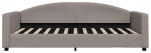 Sofa rozsuwana, kolor taupe, 100x200 cm, tkanina