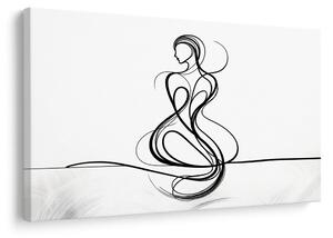 Obraz eleganckie linie kobiety