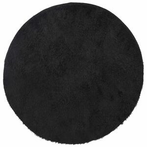 Czarny okrągły dywan 200x200 W5-C87