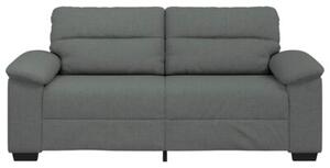 Sofa 2-osobowa, ciemnoszara, 180x81x84 cm, tapicerowana tkaninÄ