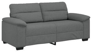 Sofa 2-osobowa, ciemnoszara, 180x81x84 cm, tapicerowana tkaninÄ