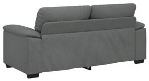Sofa 2-osobowa, ciemnoszara, 180x81x84 cm, tapicerowana tkaninÄ
