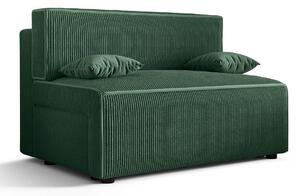 Ciemnozielona tapicerowana sofa rozkładana S8-R27