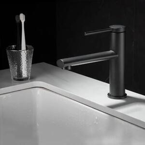 Bateria Umywalkowa REA OVAL Niska Czarny