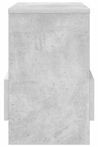 Ławka z miejscem na gazety w stylu minimalistycznym - betonowy szary