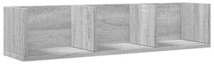 Szafki wiszące, 2 szt., szary dąb sonoma, 75x18x16,5 cm