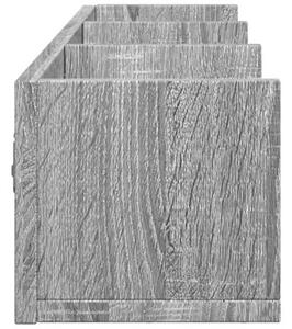 Szafki wiszące, 2 szt., szary dąb sonoma, 75x18x16,5 cm