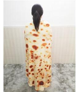 Miękki Koc Okrągły Tortilla Burrito Kocyk 190Cm Prezent Narzuta