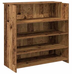 Biurko recepcyjne stare drewno 100x50x103,5 cm drewno klejone