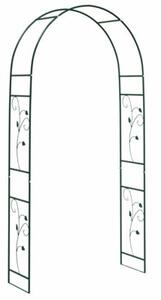 Łuk ogrodowy kwiatowy zielony 115 x 37 x 231 cm