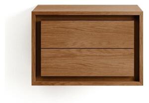 Brązowa wisząca szafka pod umywalkę z litego drewna tekowego 60x40 cm Kenta – Kave Home