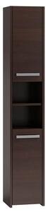 Wąski słupek łazienkowy Boleris 2X - wenge