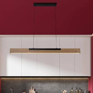 Näve Lampa wisząca Wilma, możliwość ściemniania, jasne drewno, salon / jadalnia, drewno, nowoczesny