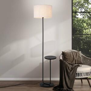 Näve Lampa stojąca Tordis, czarny/biały, tekstylny, wysokość 157 cm Półka