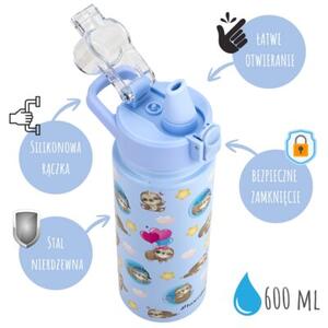 Kubek termiczny termos bidon dziecięcy dla dziecka dzieci 600ML 2 wzory KAMILLE